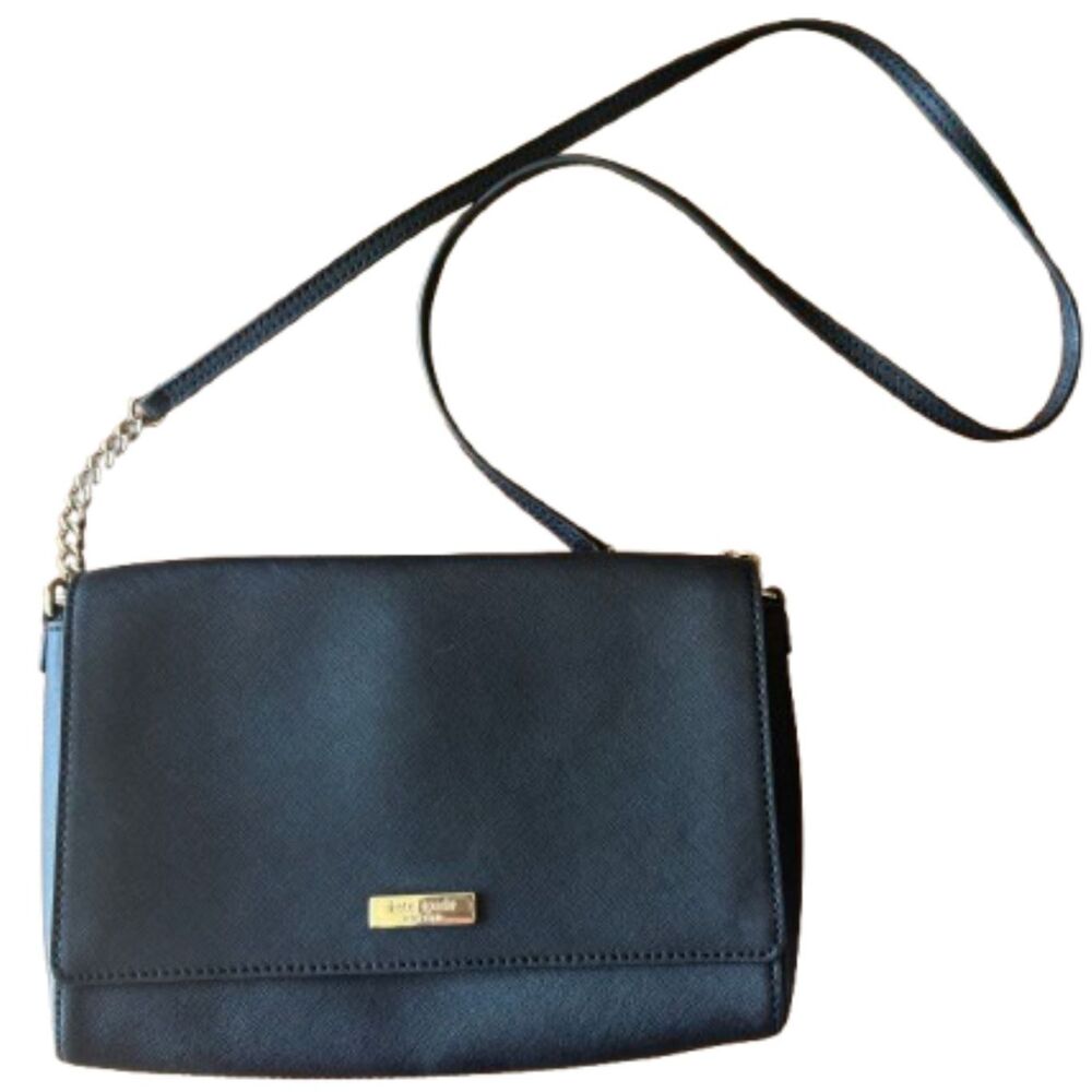 Kate Spade New York Tilden Place Alek Crossbody Bag Black Saffiano Leather